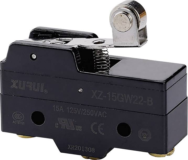 Mikroprzełącznik 250 V DC/AC 15 A 1 x włącz / (włącz) XZ-15GW22-B chwilowy 1 szt. - obrazek 1