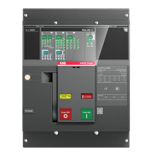 Wyłącznik zasilania ABB XT7L M 1000 EKIP D Zakres ustawienia (Prąd): 1000 – 10000 A Maksymalne napięcie przełączania: 24