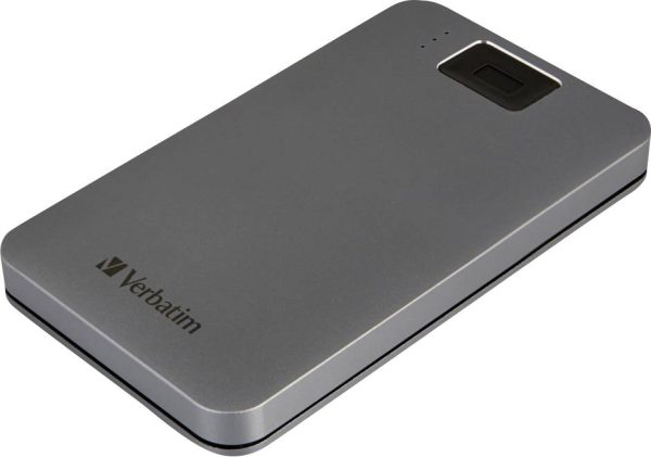 Verbatim Executive Fingerprint Secure 2 TB Zewnętrzny dysk twardy 6,35 cm (2,5”) USB 3.2 Gen 1 szary 53653
