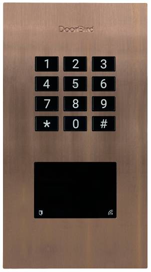 Klawiatura kodowa z RFID DoorBird 423872073 podtynkowy IP65 z podświetlaną klawiaturą