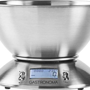 Gastronoma 18310021 Waga kuchenna, cyfrowa cyfrowy cyfrowa, z miarką Zakres pomiaru maks.=5 kg srebrny 215 x 215 x 314 Gastronoma 18310021 Waga kuchenna, cyfrowa cyfrowy cyfrowa, z miarką Zakres pomiaru maks.=5 kg srebrny 215 x 215 x 314