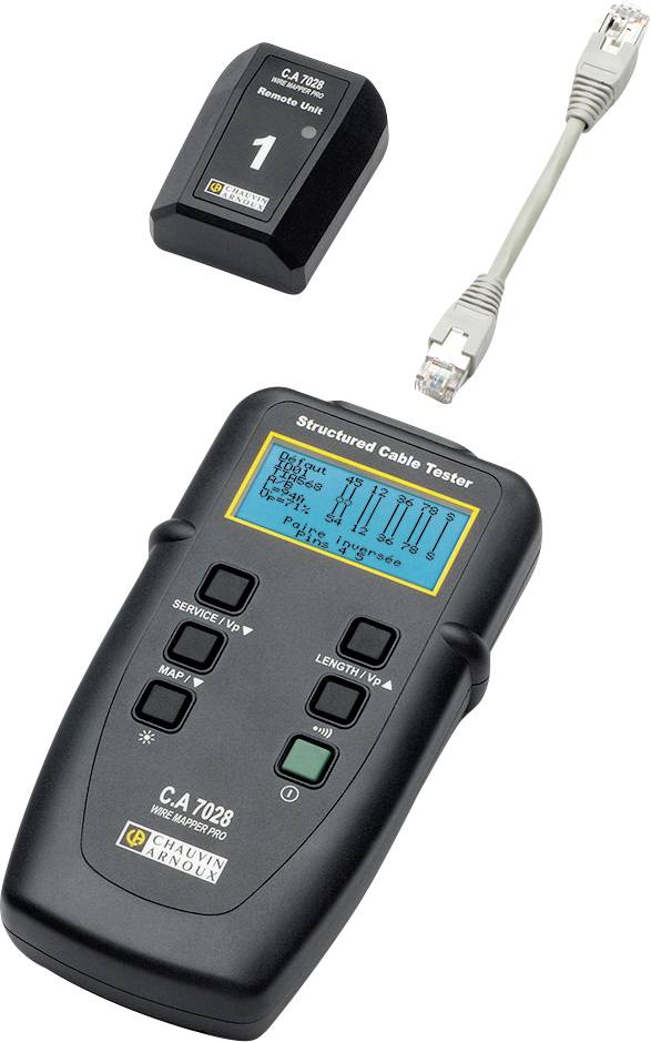 Tester kabli P01129501 Chauvin Arnoux C.A 7028 sieć, telekomunikacja