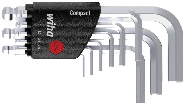Wiha sześciokąt Zestaw kluczy trzpieniowych 1.5 mm, 2 mm, 2.5 mm, 3 mm, 4 mm, 5 mm, 6 mm, 8 mm, 10 mm 9 szt.