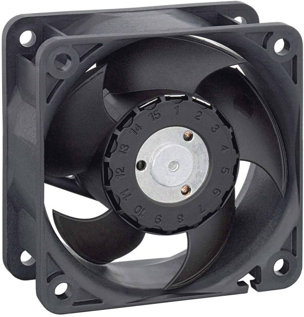 Wentylator osiowy EBM Papst 624/2H3P, 24 V/DC, 67 m³/h, (D x S x W) 60 x 60 x 25 mm