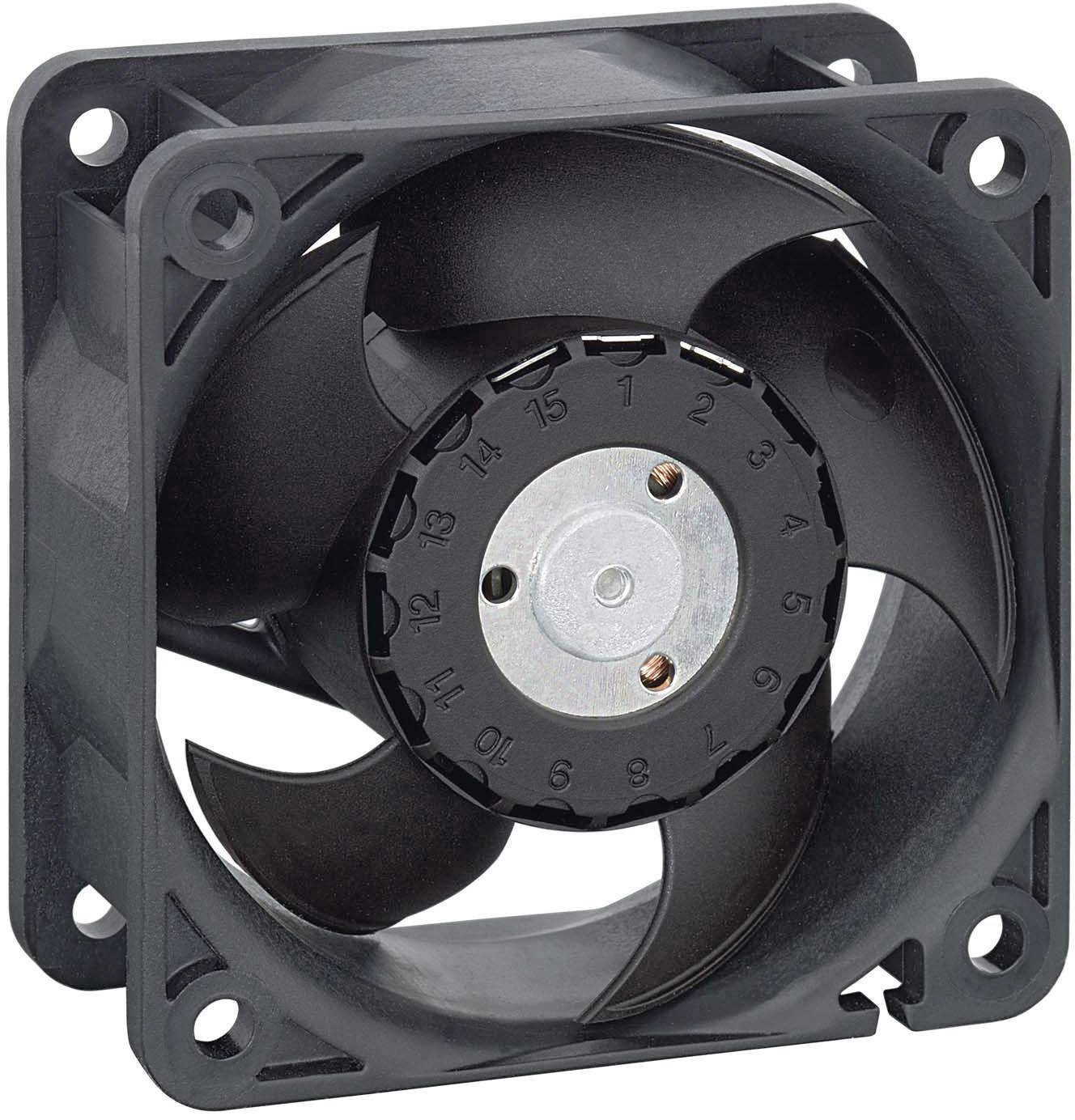 Wentylator osiowy EBM Papst 624/2H3P, 24 V/DC, 67 m³/h, (D x S x W) 60 x 60 x 25 mm - obrazek 1