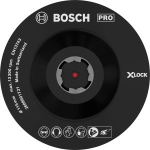 Tarcza nośna X-LOCK, z zapięciem na rzep 115 mm Bosch Accessories 2608601721 Tarcza nośna X-LOCK, z zapięciem na rzep 115 mm Bosch Accessories 2608601721