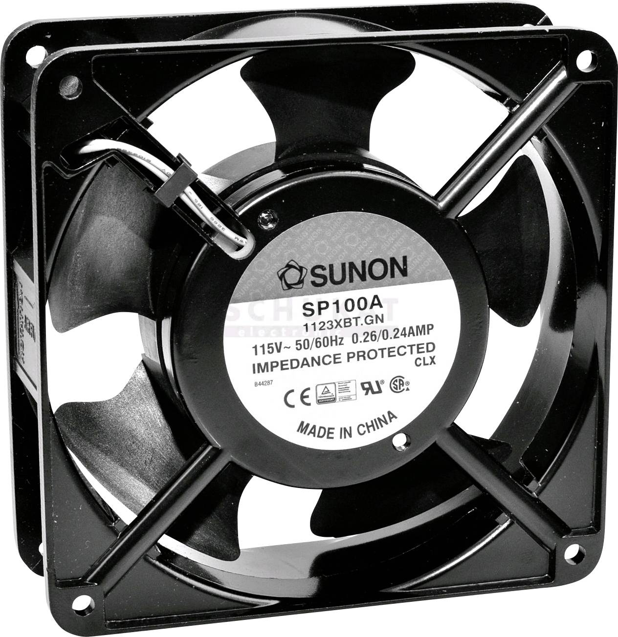 Wentylator osiowy Sunon DP200A2123XSL, 230 V/AC, 161.37 m³/h, (D x S x W) 120 x 120 x 38 mm - obrazek 1