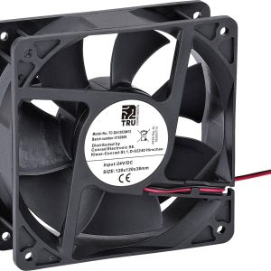 Wentylator osiowy TRU COMPONENTS TC-DA12038-12, 24 V/DC, 220.8 m³/h, (D x S x W) 120 x 120 x 38 mm