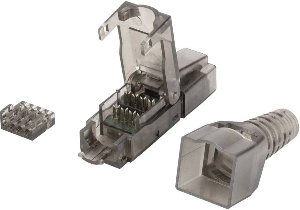 adapter RJ45 Digitus Telekommunikations-/ Datentechnik-Steckverbinder DN-93633, CAT 6a, 1 szt.