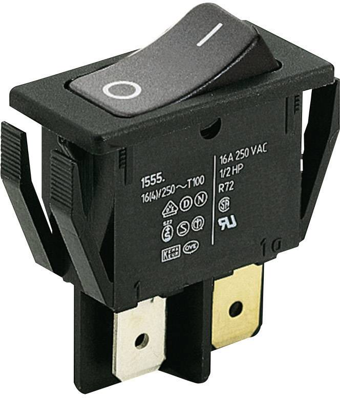 Przełącznik kołyskowy Marquardt 1552.3602, 250 V/AC, 16 A, 2 x wył/wł, IP40, zatrzask, 1 szt. - obrazek 1