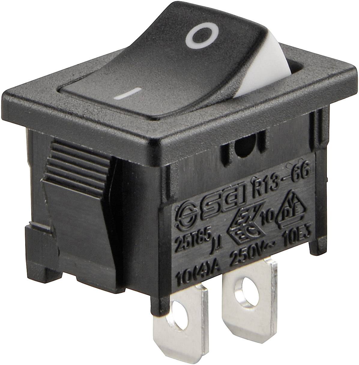 TRU COMPONENTS 1587504 Przełącznik kołyskowy TC-R13-66A3-02 250 V/AC 6 A 1 x wył/wł zatrzask 1 szt. sztuka - obrazek 1