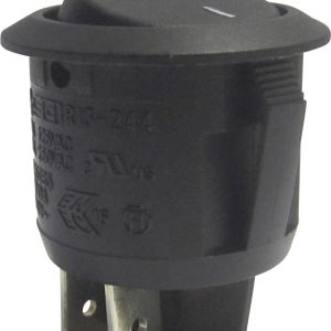 TRU COMPONENTS 1587655 Przełącznik kołyskowy TC-R13-244A-02 BLACK 250 V/AC 10 A 2 x wył/wł zatrzask 1 szt.