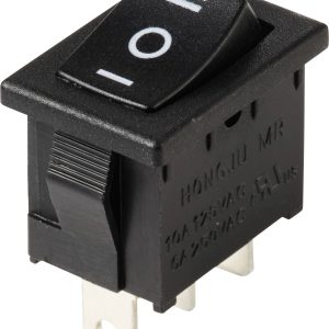TRU COMPONENTS TC-13599544 Przełącznik kołyskowy 250 V/AC 6 A 1 x wł/wył/wł zatrzask/0/zatrzask 1 szt.