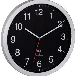 TFA Dostmann 60.3545.01 Sterowany radiowo Zegar ścienny 40 cm x 5 cm x 40 cm srebrny duży wyświetlacz TFA Dostmann 60.3545.01 Sterowany radiowo Zegar ścienny 40 cm x 5 cm x 40 cm srebrny duży wyświetlacz