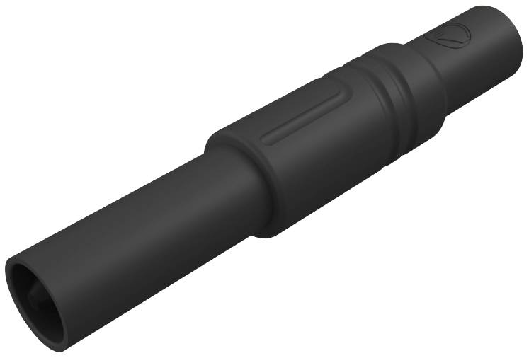 Złącze bananowe SKS Hirschmann LAS S G czarn. - obrazek 1