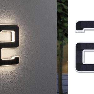 Podświetlany numer domu, solarny Paulmann 4000870798430 79843 0.20 W 20 lm IP44 Podświetlany numer domu, solarny Paulmann 4000870798430 79843 0.20 W 20 lm IP44