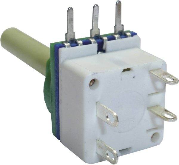 Potencjometr z przełącznikiem Potentiometer Service GmbH 7515, 2 x on / off, 10 kOhm