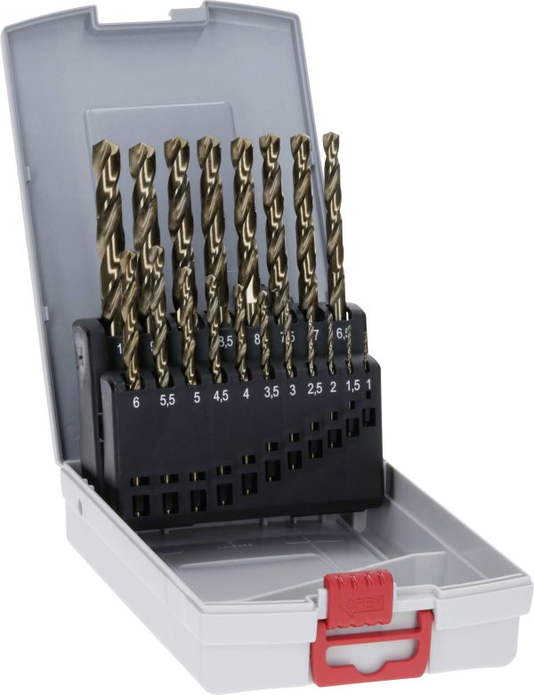 Bosch Accessories 2608587014 HSS Zestaw wierteł krętych do metalu 19 szt. 1 mm, 1.5 mm, 2 mm, 2.5 mm, 3 mm, 3.5 mm, 4 mm