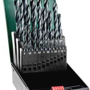 Metabo 627667000 627667000 HSS-R Zestaw wierteł krętych do metalu 25 szt. 1 mm, 1.5 mm, 2 mm, 2.5 mm, 3 mm, 3.5 mm, 4 mm Metabo 627667000 627667000 HSS-R Zestaw wierteł krętych do metalu 25 szt. 1 mm, 1.5 mm, 2 mm, 2.5 mm, 3 mm, 3.5 mm, 4 mm