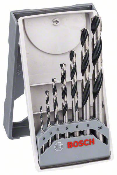 Bosch Accessories 2608577347 2608577347 HSS Zestaw wierteł krętych do metalu 7 szt. 2 mm, 3 mm, 4 mm, 5 mm, 6 mm, 7 mm,