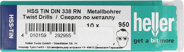 Heller 29284 9 Wiertło kręte do metalu 10 szt. 2.5 mm Długość całkowita 57 mm 10 szt.