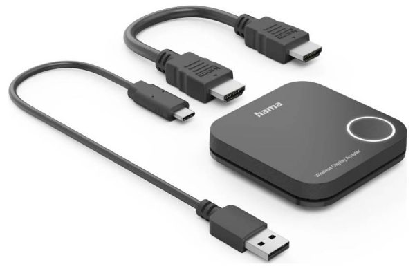 Bezprzewodowy system prezentacji Full HD Hama Wireless-Display-Adapter, HDMI™, Full-HD 1080p, inkl. Kabel 1920 x 1080 Pi