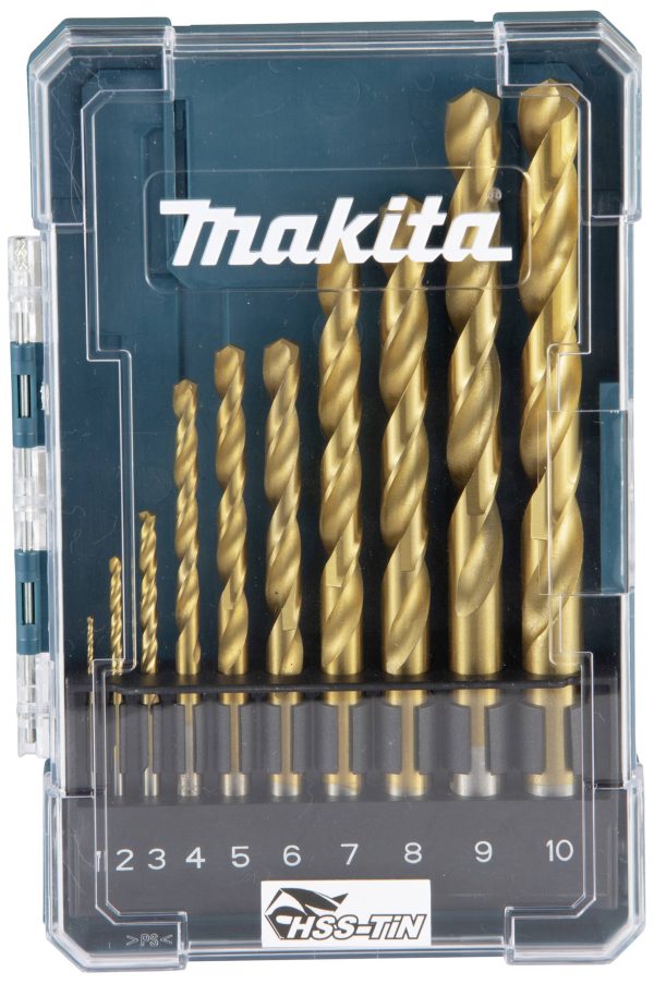 Makita D-72849 D-72849 Zestaw wierteł spiralnych 1 mm, 2 mm, 3 mm, 4 mm, 5 mm, 6 mm, 7 mm, 8 mm, 9 mm, 10 mm 1 szt.