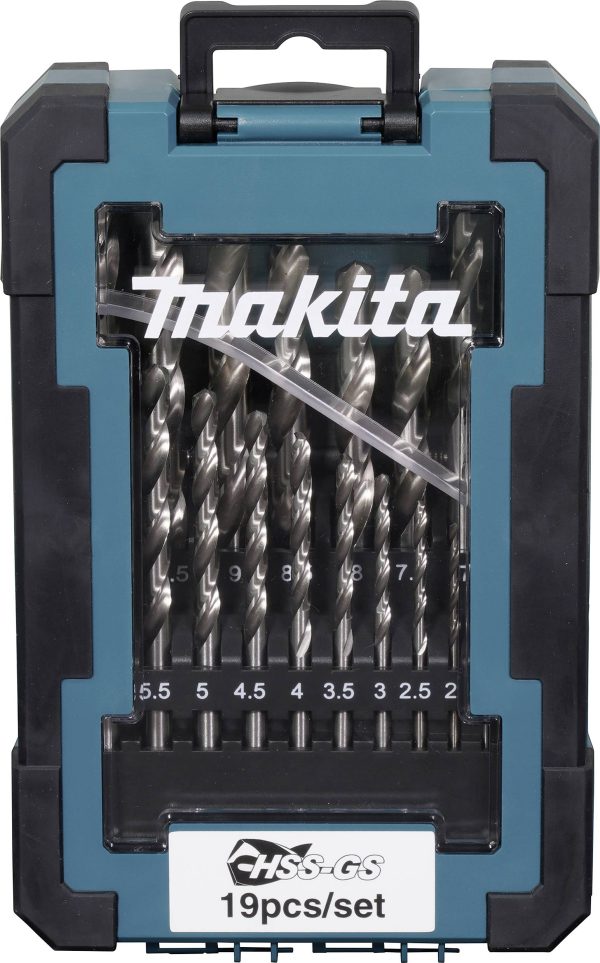 Makita D-78352 Zestaw wierteł krętych do metalu 1 mm, 1.5 mm, 2 mm, 2.5 mm, 3 mm, 3.5 mm, 4 mm, 4.5 mm, 5 mm, 5.5 mm, 6