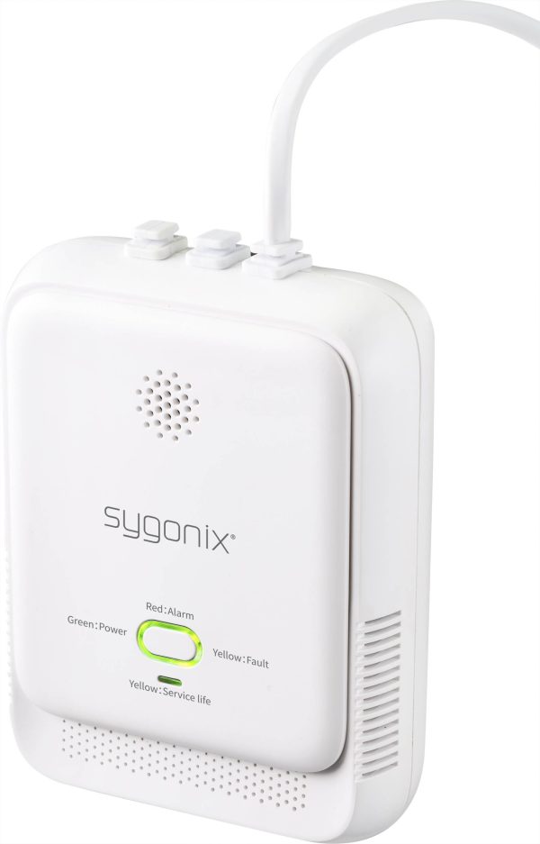 Sygonix Detektor gazu z obsługą aplikacji z sieci elektrycznej Wykrywanie Metan