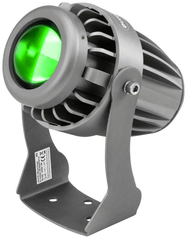 Eurolite LED IP PST-10W grün Pinspot LED Ilość diod LED: 1 10 W czarny
