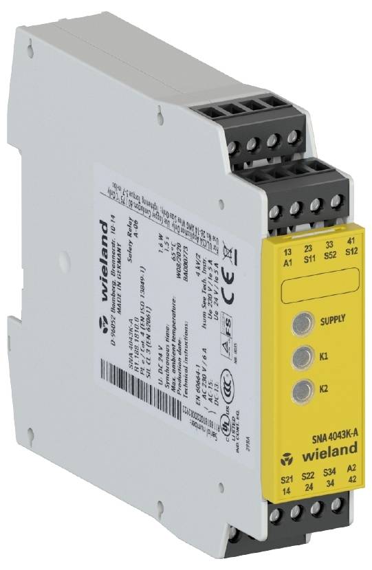 Wieland Electric SNA4043K-A AC/DC 24V (A) R1.188.1810.0 Urządzenie bazowe Ilość wyjśc przekaźnikowych: 4 - obrazek 1