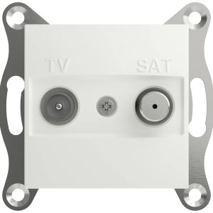 Schneider Electric Gniazdo przelotowe TV-SAT Asfora biały (RAL 9003) EPH3470321D 1 szt. Schneider Electric Gniazdo przelotowe TV-SAT Asfora biały (RAL 9003) EPH3470321D 1 szt.