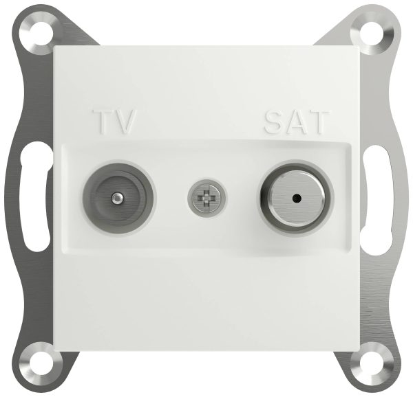 Schneider Electric Gniazdo przelotowe TV-SAT Asfora biały (RAL 9003) EPH3470321D 1 szt.
