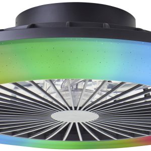 Lampa sufitowa LED z wentylatorem Brilliant Salerno G60020/06 40 W 4700 lm czarny Lampa sufitowa LED z wentylatorem Brilliant Salerno G60020/06 40 W 4700 lm czarny