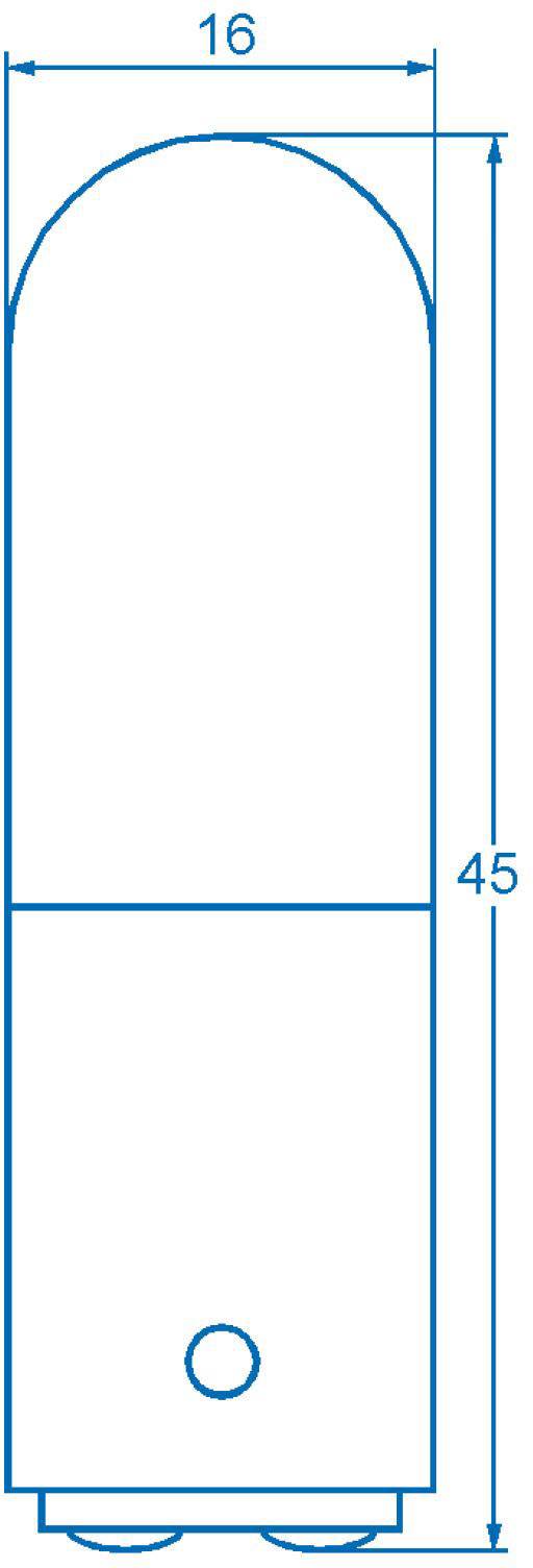 Żarówka zwykła 16X45MM BA15D 220-260V 6-10W