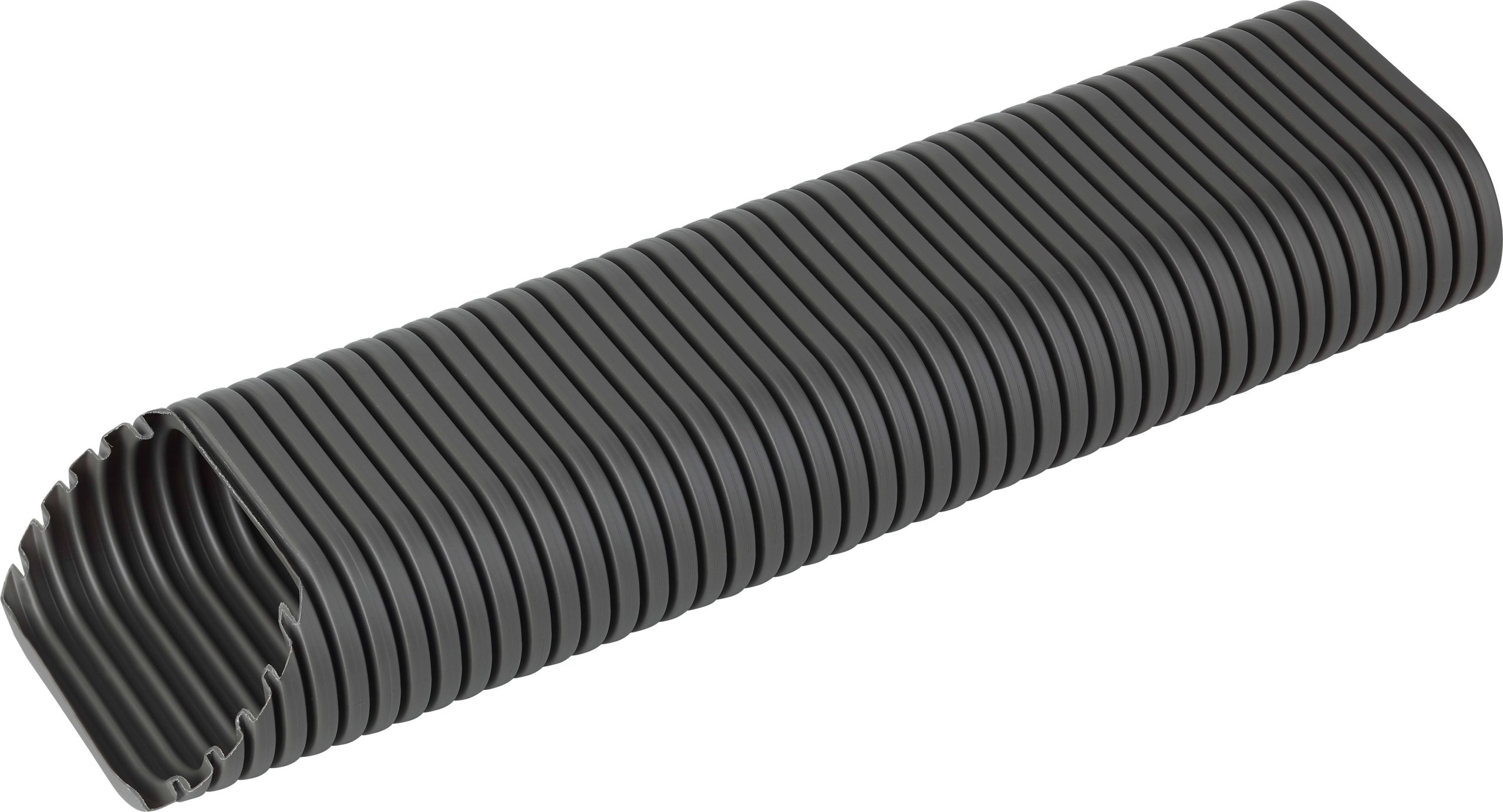 Fränkische Rohrwerke 29412092 MM-Rohr 2x 2m 92x50 Wąż szary 40 mm 4 m - obrazek 1