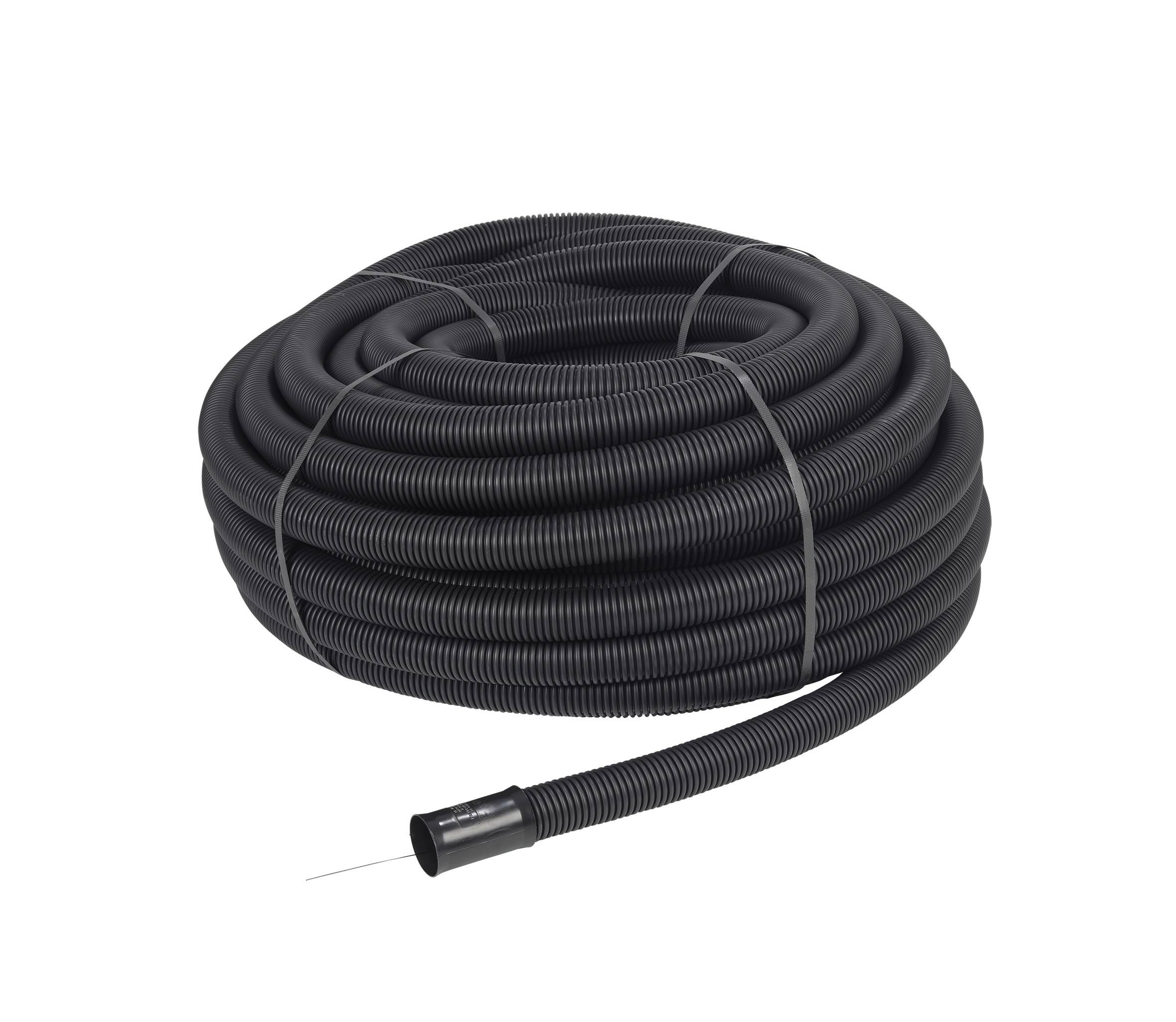 Fränkische Rohrwerke 19140110 Kabuflex-R-UV110 sw Wąż czarny 94 mm 50 m - obrazek 1