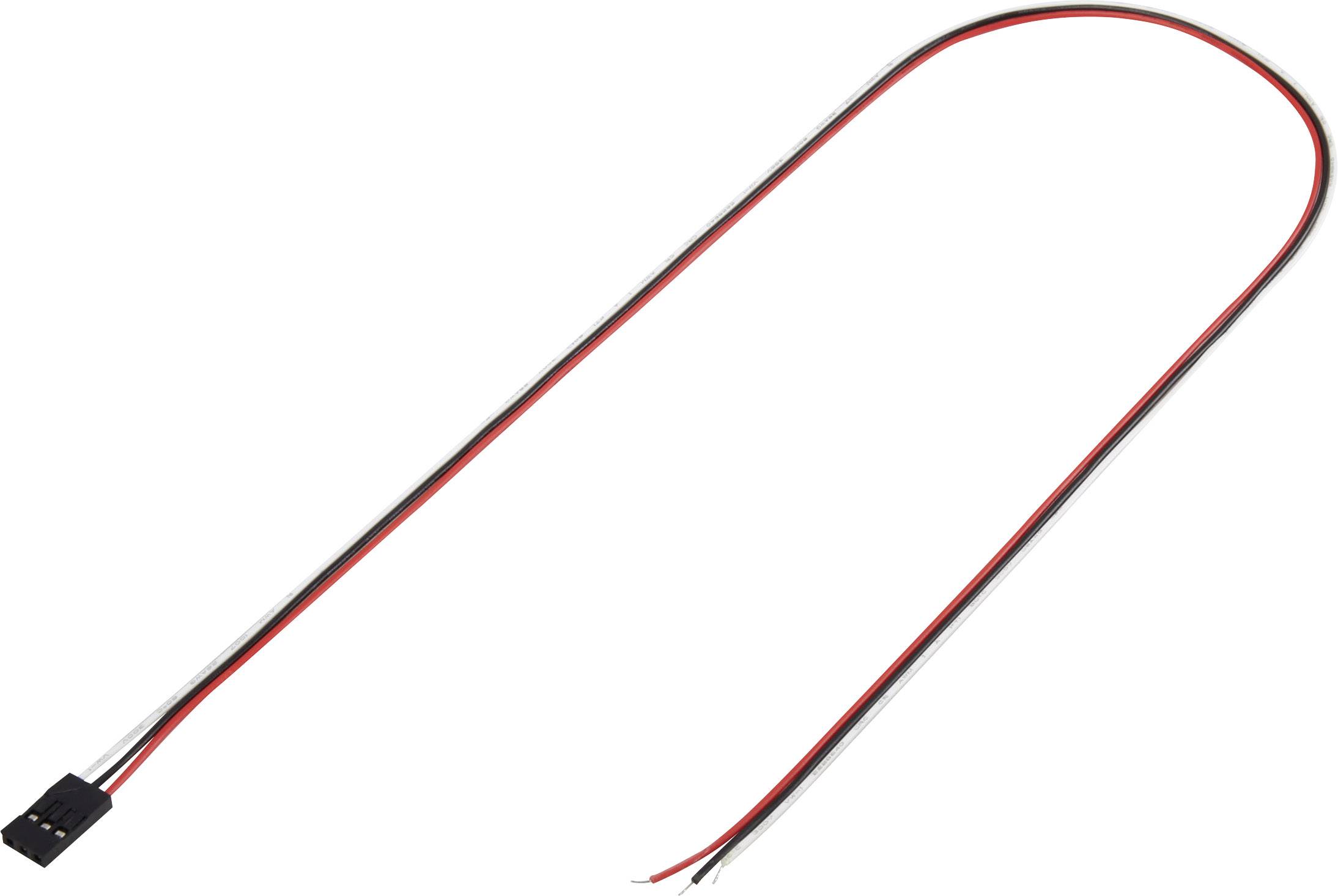Konfekcjonowany kabel, całkowita ilość biegunów 3 1244003 Raster: pin 2,54 mm 1 szt. - obrazek 1