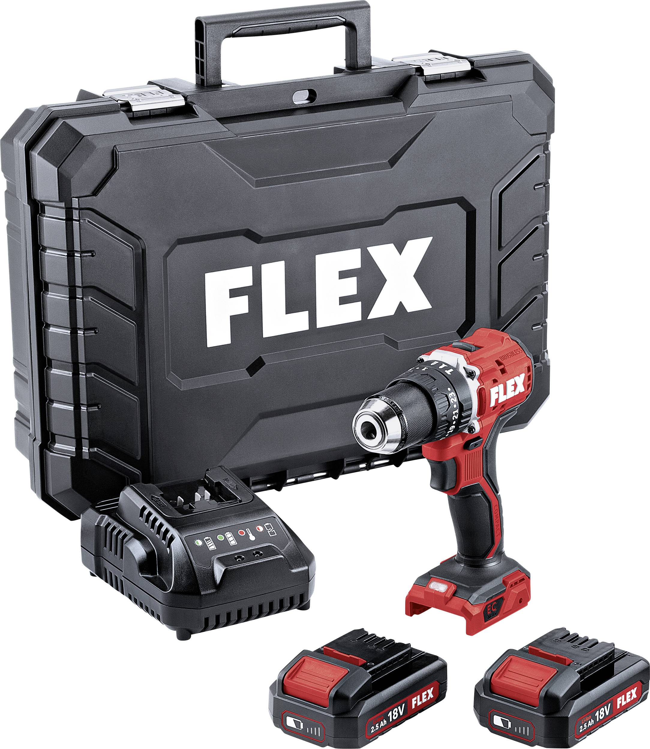 Wkrętarka udarowa akumulatorowa Flex PD 2G 18.0 EC LD/2.5 Set 24-biegowa zaw. 2 akumulatory - obrazek 1