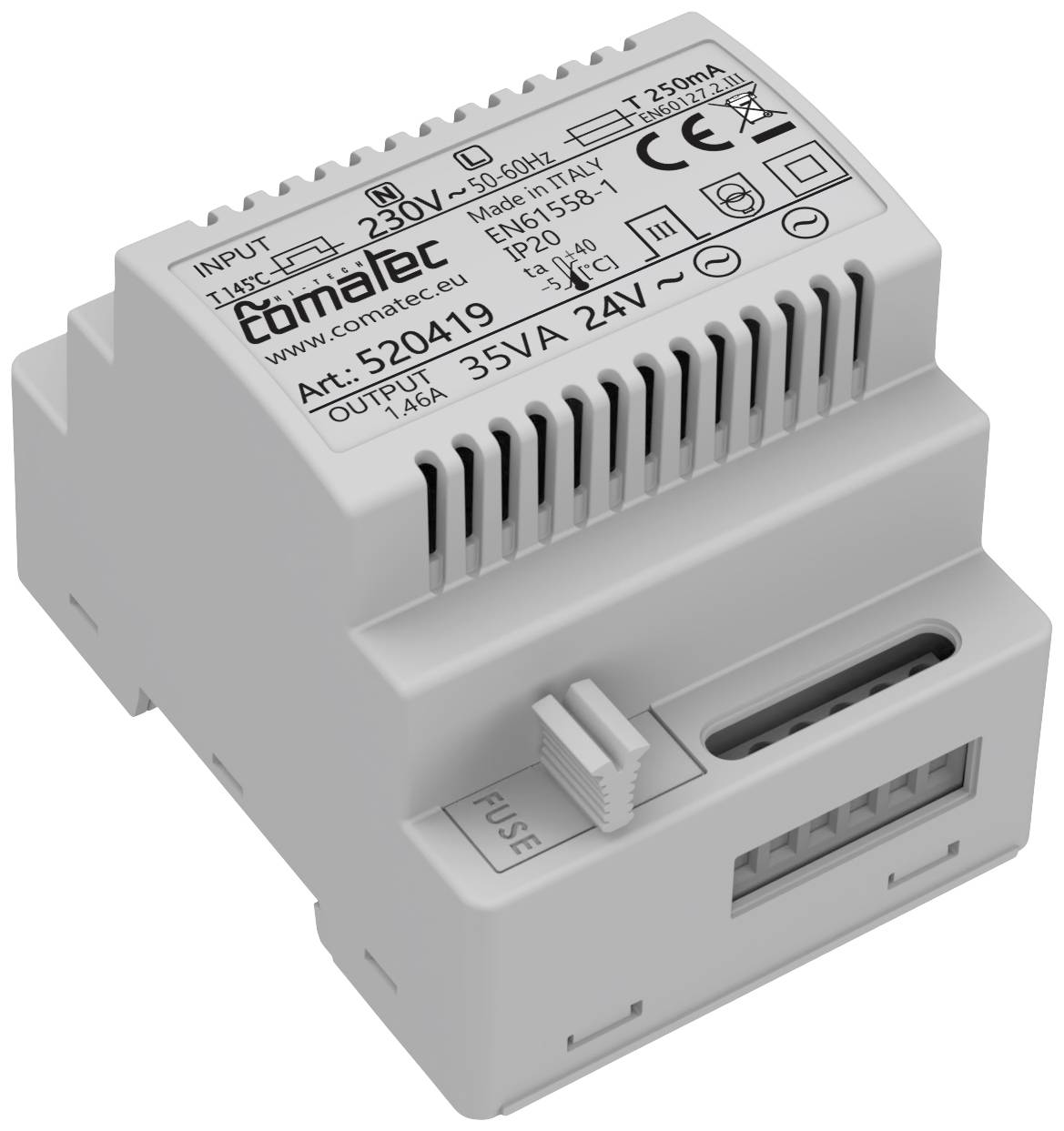Comatec TBD203524F4 Zasilacz na szynę DIN 24 V/AC 1.46 A 35 VA Opis 1 szt. - obrazek 1
