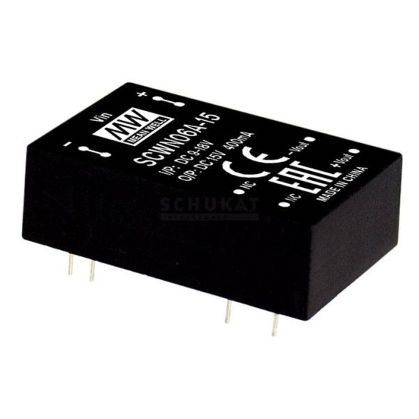 MEAN WELL SCWN06A-12 Moduł przetwornicy DC/DC 500 mA 6 W Ilość wyjść: 1 x Opis 1 szt.