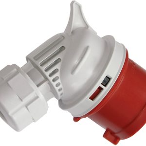 Wtyczka kątowa CEE 16 A, 400V,5-pin, czerwona Wtyczka kątowa CEE 16 A, 400V,5-pin, czerwona