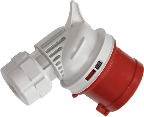 Wtyczka kątowa CEE 16 A, 400V,5-pin, czerwona