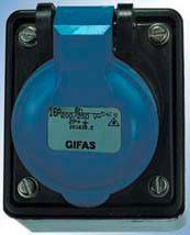 Gniazdo naścienne CEE Gifas Electric 101547 16 A - obrazek 1