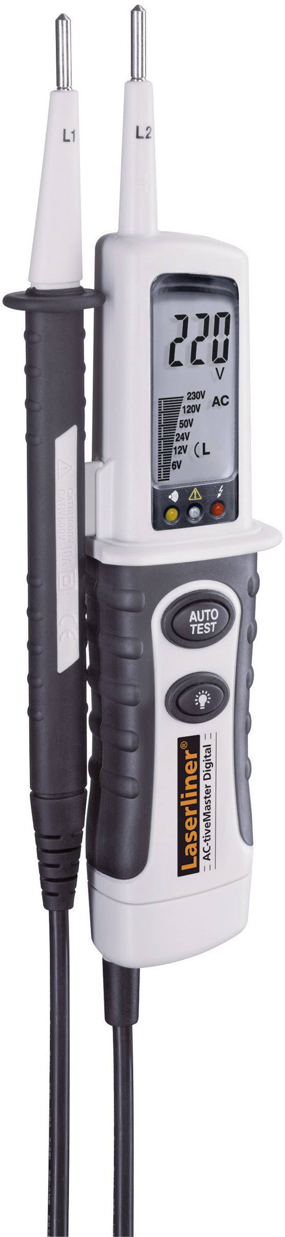 Dwubiegunowy tester napięcia Laserliner AC-tiveMaster Digital CAT III 1000 V, CAT IV 600 V - obrazek 1