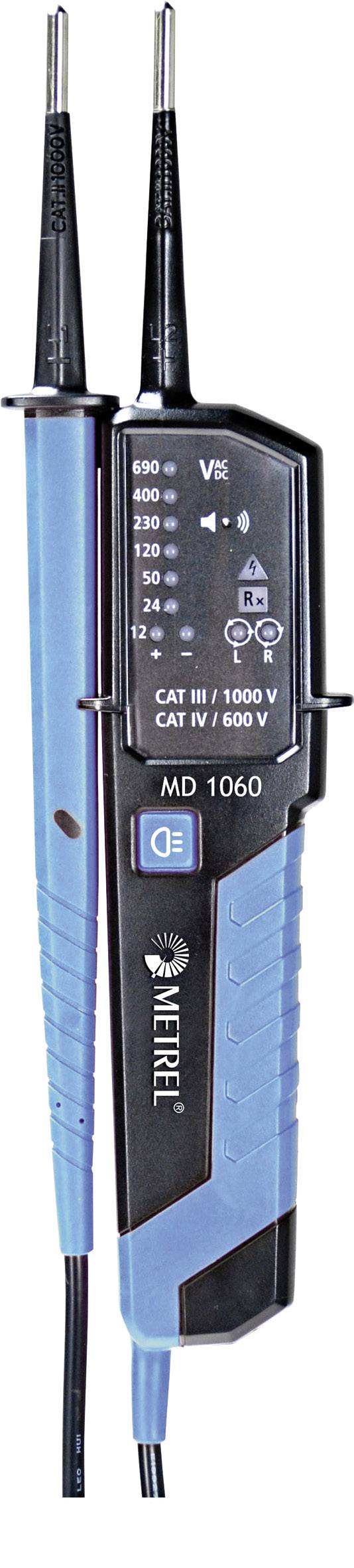 Dwubiegunowy tester napięcia Metrel MD 1060 CAT III 1000 V, CAT IV 600 V Kalibracja (DAkkS) - obrazek 1