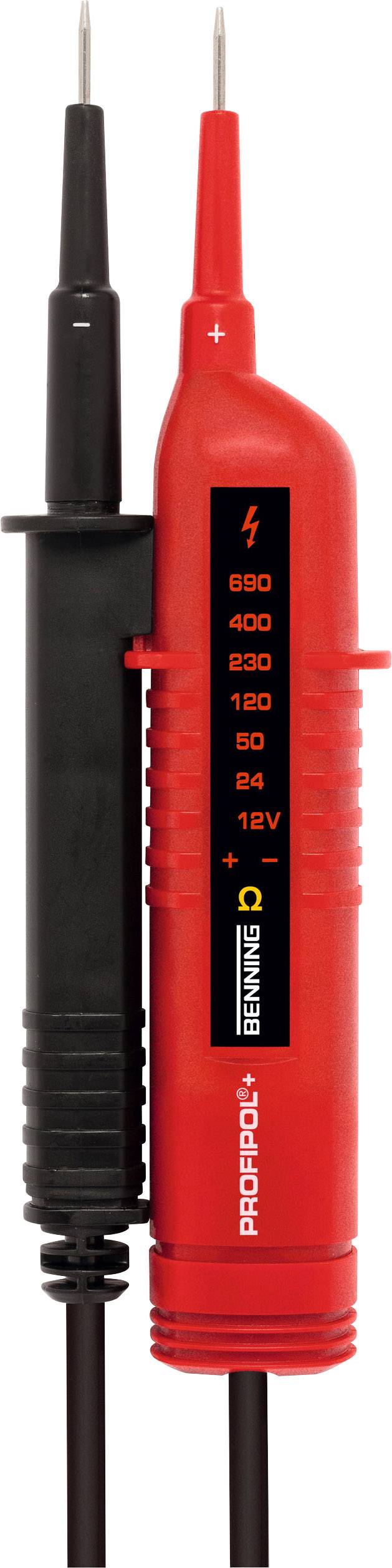 Dwubiegunowy tester napięcia Benning PROFIPOL+ CAT III 600 V, CAT II 690 V - obrazek 1
