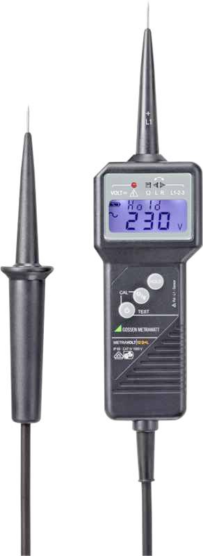 Dwubiegunowy tester napięcia Gossen Metrawatt Metravolt 12 D+L CAT III 1000 V, CAT IV 600 V - obrazek 1