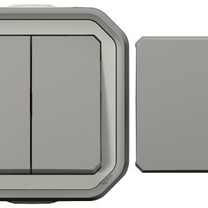 Legrand Komplet Natynkowo, Przełącznik schodowy, Przycisk Plexo szary 069719L 1 szt. Legrand Komplet Natynkowo, Przełącznik schodowy, Przycisk Plexo szary 069719L 1 szt.