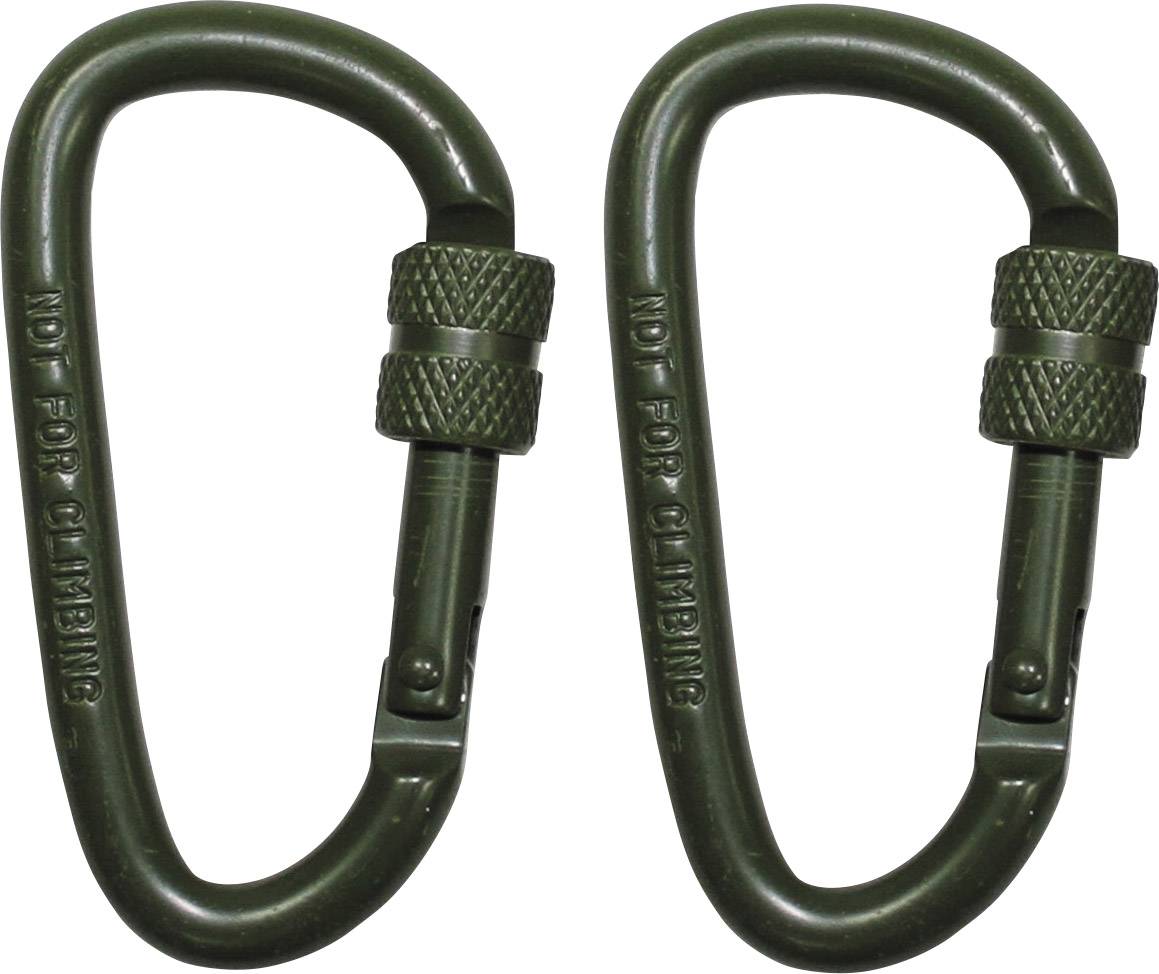 MFH - Military & Adventure 27535B Karabinek D6x60O 6 mm x 60 mm x 6 mm x 60 mm 2 szt. - obrazek 1